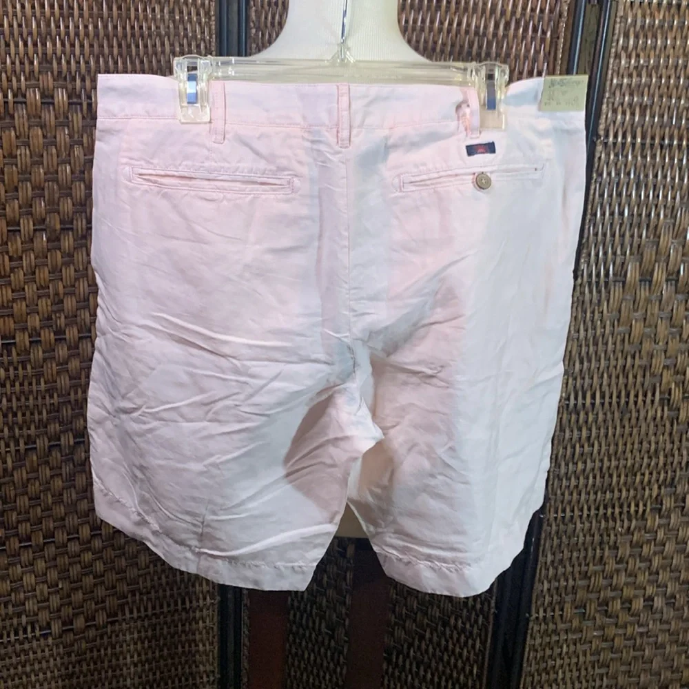 NWT Faherty Malibu Short in Summer Pink Linen & Cotton Blend Shorts Size 35